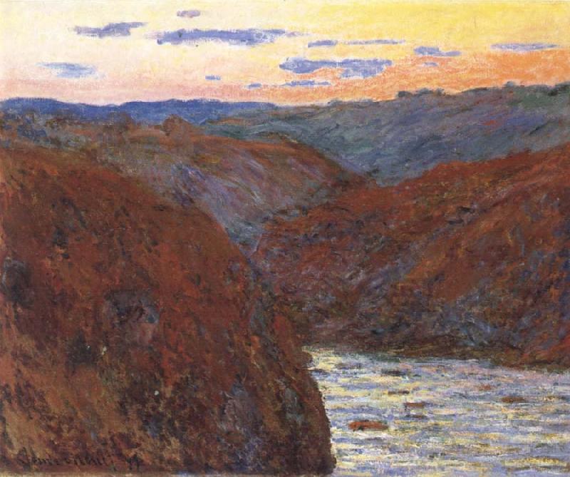 Claude Monet The Creuse,Sunset France oil painting art